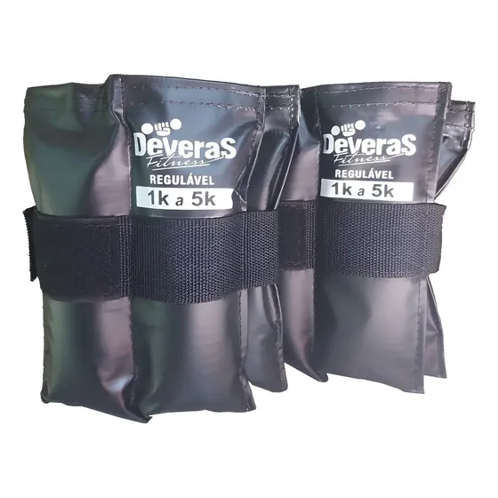 Tornozeleira De Peso Ajustável Caneleira 5 Kg
