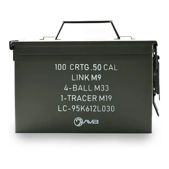 Caixa Multiuso Militar 30x19x15cm Munição Equipamento Metal