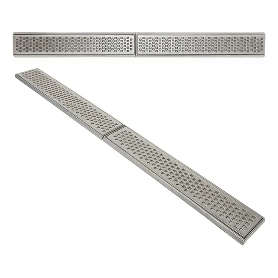 Ralo 10x100 Linear Pluvial Grelha Coletor Agua (2 Pçs 50cm)