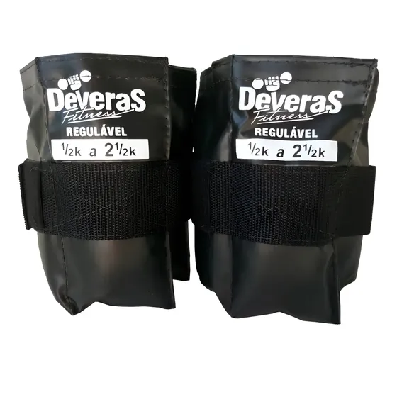 Par De Caneleiras De Peso Ajustável 0,5 A 2,5kg Tornozeleira