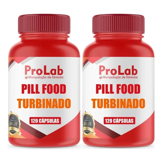 Pillfood Turbinado Kit C/2 Frascos De C/120 Cápsulas