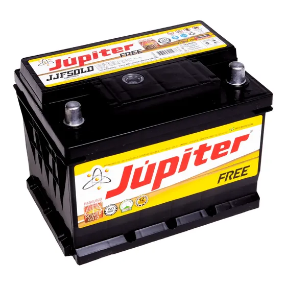 Bateria Automotiva Selada Júpiter 50ah 12v Com Prata