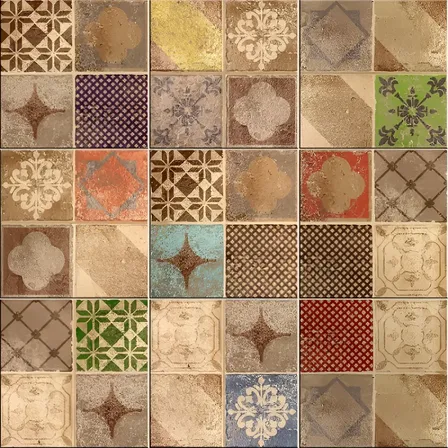 Azulejos Decorativos Mix Algarve Kit Com 9 Peças 15x15cm. Colorido