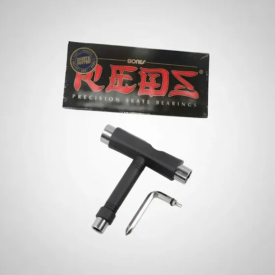 Rolamento Red Bones Reds + Chave P/ Skate + Frete Gratis