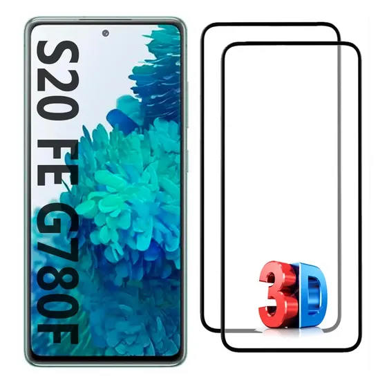 Em Dobro Película Vidro 3d Compatível Galaxy S20fe G780f