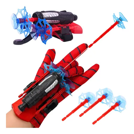 Luva Lança Teia Homem Aranha Brinquedo Presente Meninos Top