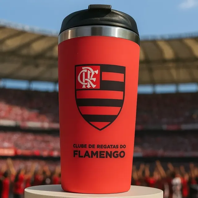 Copo Térmico Para Cerveja Emborrachado 450ml Original Times Flamengo