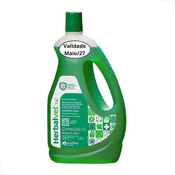 Herbalvet T.a. 1 Litro Ourofino Desinfetante Bactericida