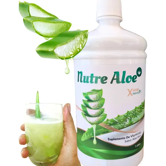 Puro Gel De Babosa Organico Nutrealoe 1 Litro Suco Puro