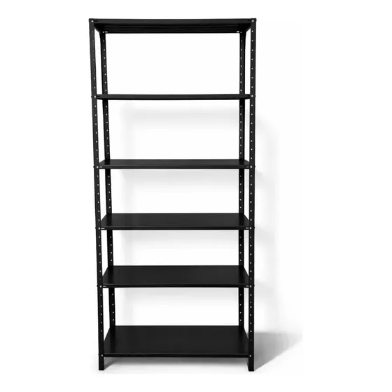 Estante Armário Aço 40cm Multiuso 6 Bandejas Preto Até 180kg