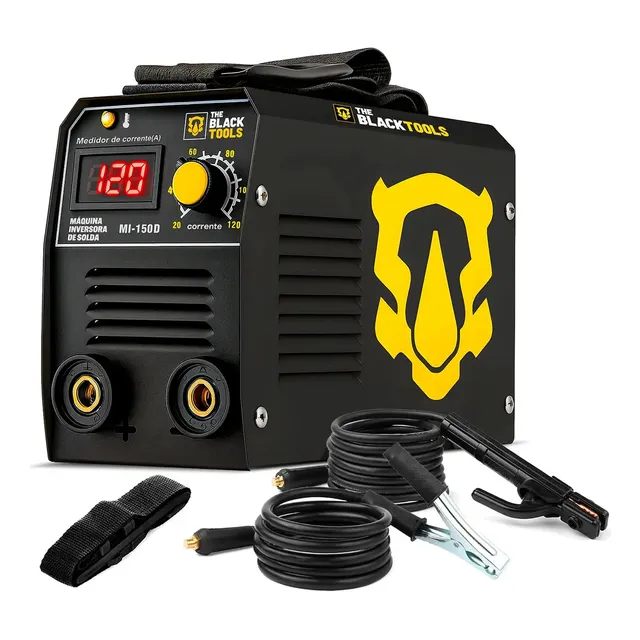 Máquina Solda Inversora 120a Mma/tig Eletrodo Portátil 220v Preto 220v