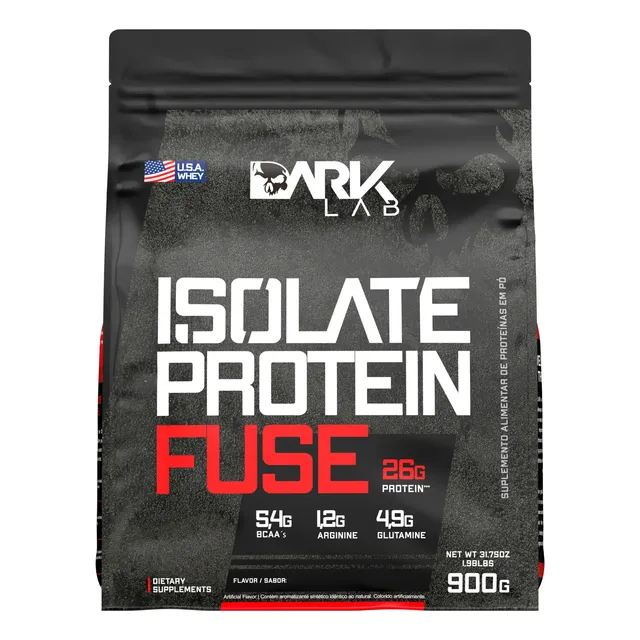 Isolate Protein Fuse Refil 900g Dark Lab Sabor Morango Morango
