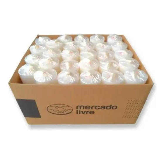 Kit Com 12 Velas 7 Dias Branca Embalagem Sem Logo Marca 260g