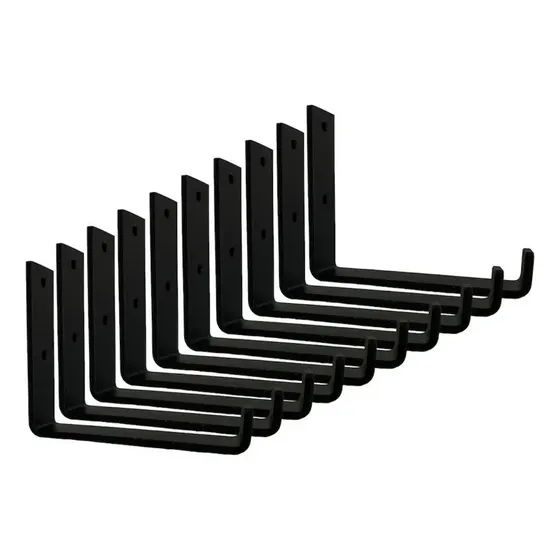 Kit 6 Un Mão Francesa Invertida Industrial Para Tábua 25cm
