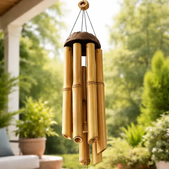 Sino Dos Ventos Bambu P 80cm Mensageiro Harmonizador