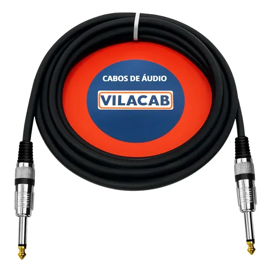 Cabo P10 Mono Vilacab 20m Guitarra Multi-uso Profissional