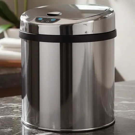 Lixeira Inox Automática Sensor 6 Lts - Banheiro - Promoção!