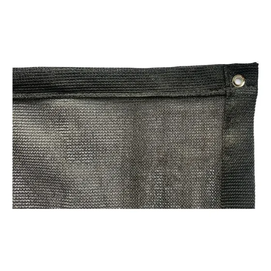 Tela Sombrite Preta 80% - 5m X 11m Com Bainha E Ilhós