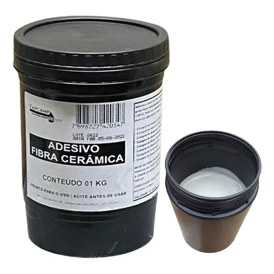 Adesivo Ou Cola Para Lã De Rocha Para Alta Temperatura 1 Kg