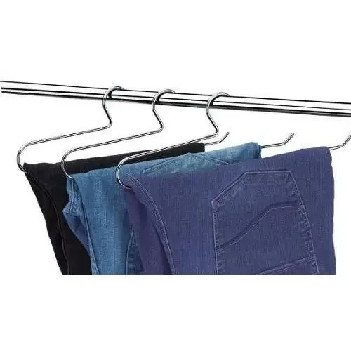 Cabide Para Calça Cromado - Kit Com 12 Unidades - Arthi