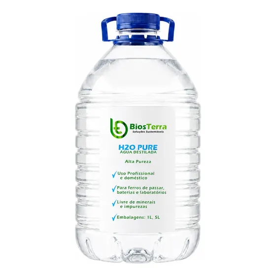 Água Destilada Galão De 5 Litros P/ Autoclave Cpap Soft