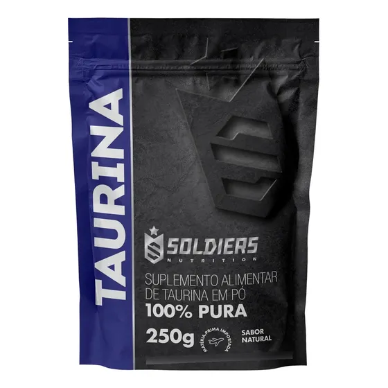 L- Taurina 250g 100% Pura Importada Soldiers Nutrition