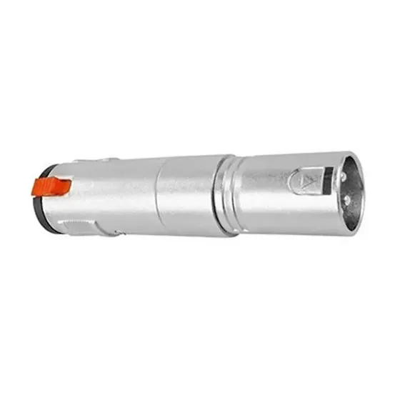 Plug Adaptador Xlr Macho X Jack P10 Fêmea Estéreo Com Trava