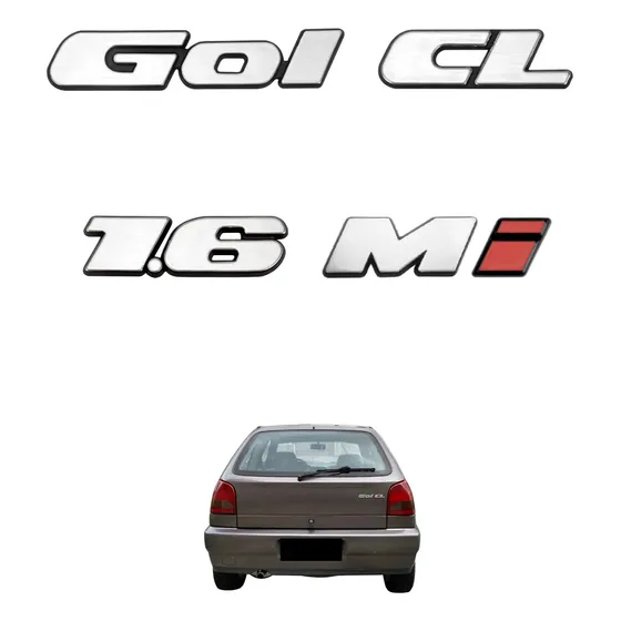 Emblemas Gol Cl 1.6 Mi - Bola G2 - 95 À 99 - Modelo Original