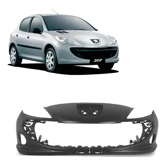 Parachoque Para Peugeot 207 - 2009 10 11 2012 2013 Com Milha