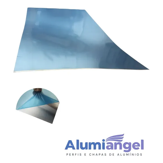 Chapa Aluminio Lisa 1000x500mm Na Esp. De 0,3mm.