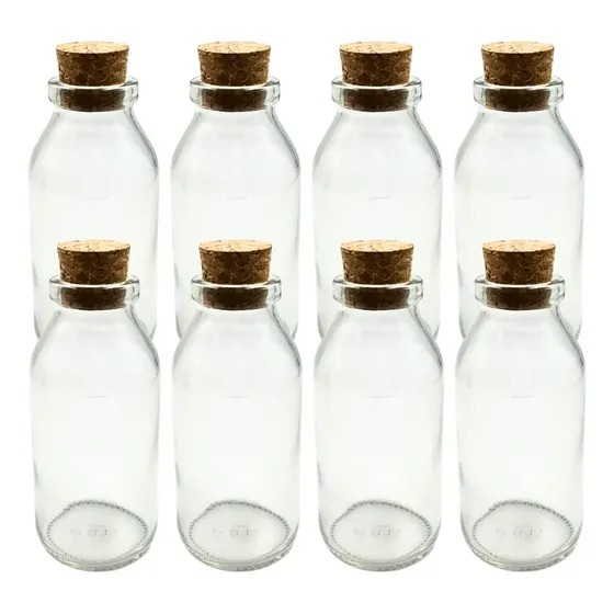 20 Frascos Gordo De Vidro Penicilina Vazio C/ Rolha 100ml