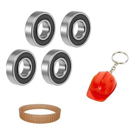 Kit Rolametos+correia Para Plaina Makita Mkp080