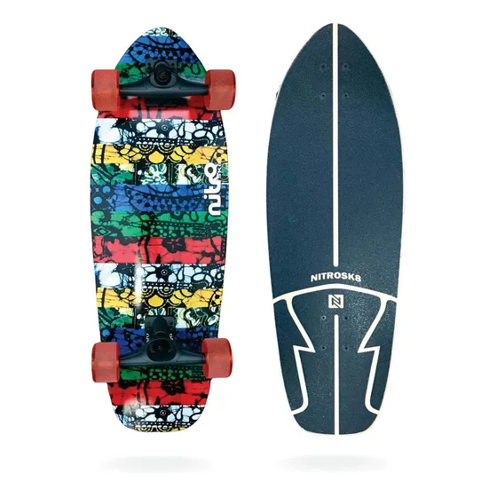 Skate Simulador De Surf Nitrosk8 Batik - 29`x 10^