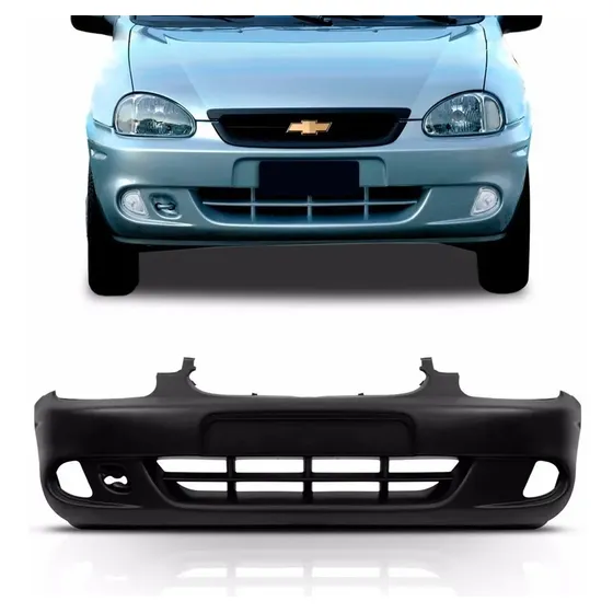 Parachoque Dianteiro Corsa Wagon Pick 2000 01 02 C/ Furo Mil