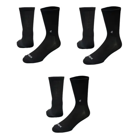 Kit 3 Meias Preta Performance Running Ciclismo Lurk Preto Único (36-43)