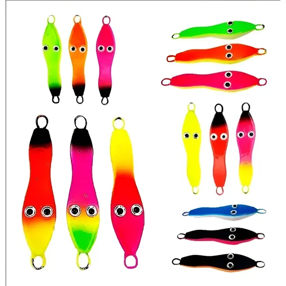 Kit Com 20 Jumping Jig 15 A 27 Gramas 40 S. Hook