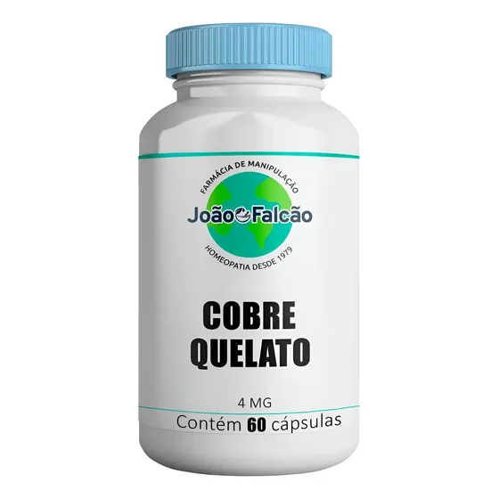 Cobre Quelato 4mg 60 Cápsulas