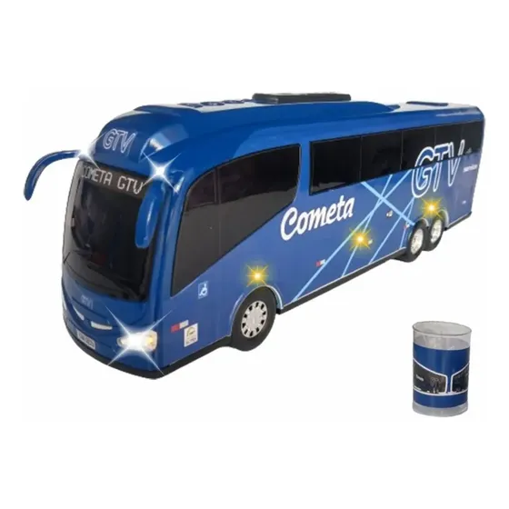 Miniatura Onibus Cometa Gtv Luzes Farol Freio Setas E Pisca