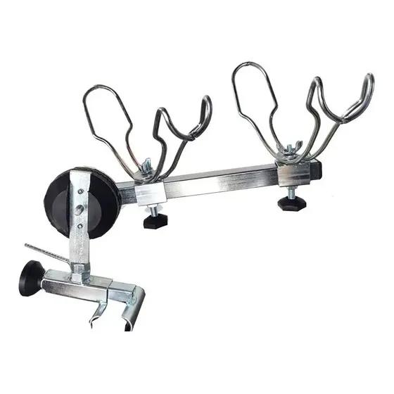 Suporte De Vara Tipo Corredeira P/2 Varas - P/ Barco