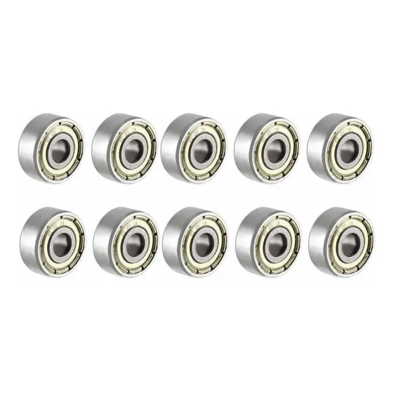 Kit 10 Micro Rolamento 623 Zz - 623zz 3x10x4mm Aço Carbono