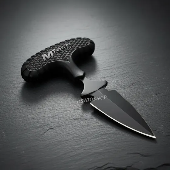 Faca T Push Dagger Mtech Fighter Preto Tática, Bainha Brinde