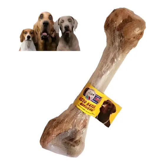 Osso Fêmur Bovino Defumado Grande Petisco Cães Cachorro Pet
