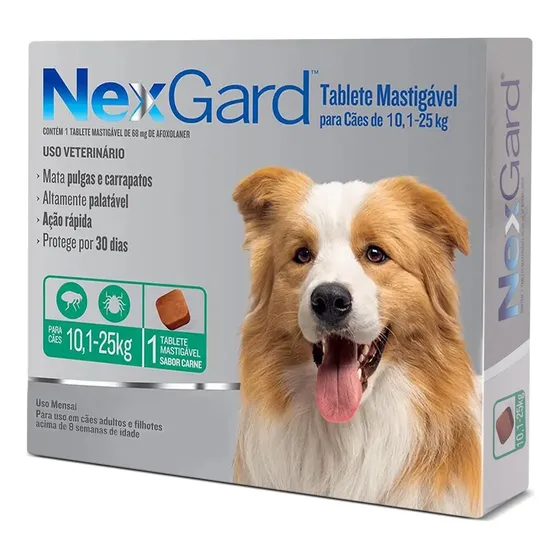 Nexgard Promoção Antipulgas E Carrapatos 10kg A 25kg