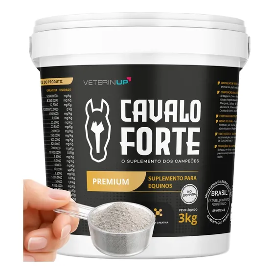 3kg Cavalo Forte Premium Suplemento Cavalo Equinos