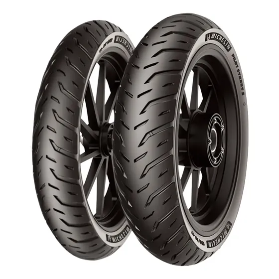 Par Pneu Michelin Biz Pop 60/100-17 +80/100-14 Pilot Street