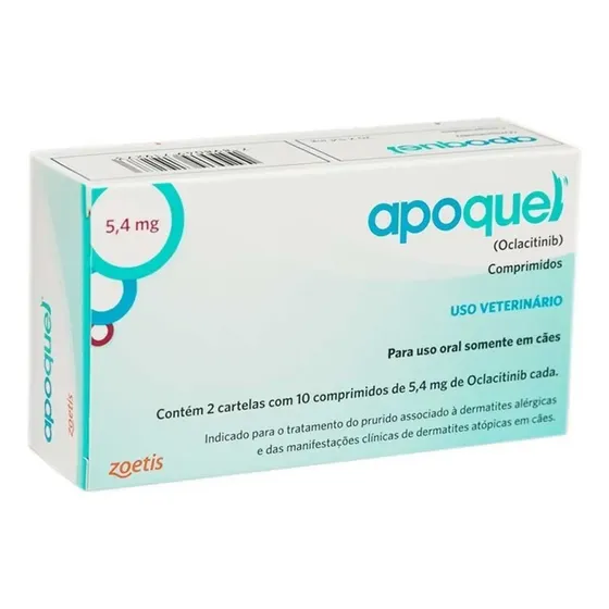 Apoquel Anti Coceira Dermatológico Para Cães 5,4mg