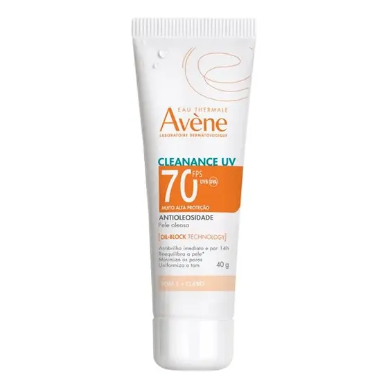 Protetor Solar Avène Cleanance Uv Antioleosidade Fps 70 40g