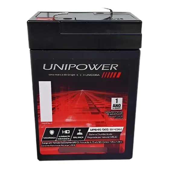Bateria 6v 4,5ah Recarregavel Unipower Moto Eletrica Carro Brinquedos Bandeirantes Magic Toys Homeplay