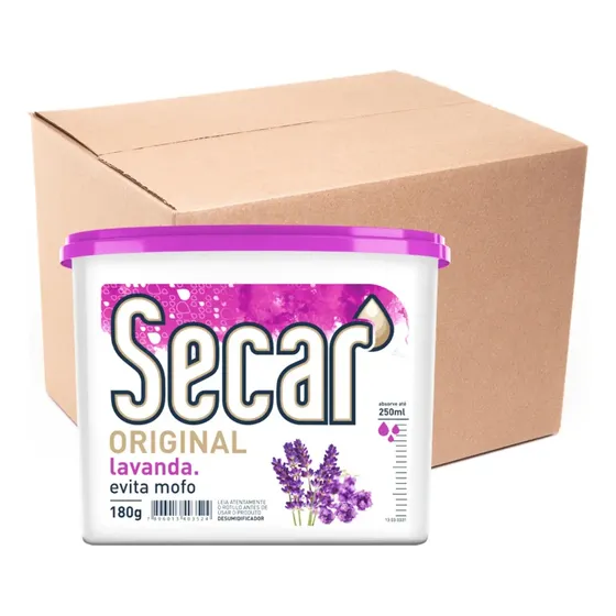 24 Unid. Antimofo Secar 180g Lavanda Desumidificador Armario