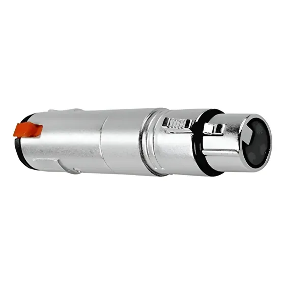 Plug Adaptador Xlr Fêmea X Jack P10 Fêmea Estéreo Com Trava